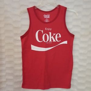💰Coca-Cola vintage logo tank top men's small